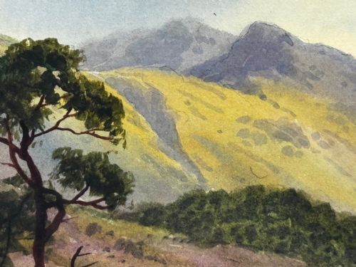 EDWARD HORACE THOMPSON LAKE DISTRICT PAINTING C1925 FRAMED GLAZED - ADDITIONAL PHOTO 25
