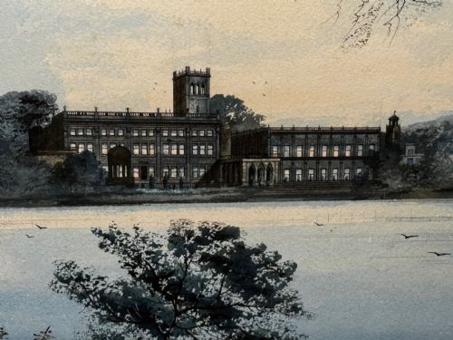 PAINTING THE FINAL GLIMPSE TRENTHAM HALL C1912 SEAT DUKE OF SUTHERLAND - ADDITIONAL PHOTO 12