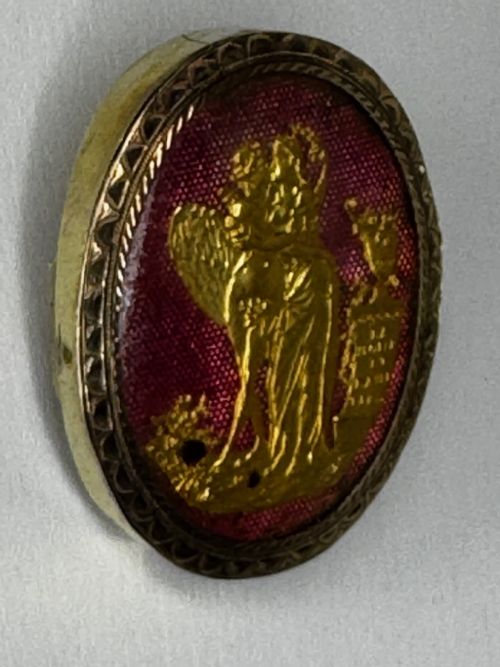NEOCLASSICAL FRENCH 18TH CENTURY GOLD CUPID AND PSYCHE BROOCH C1760 - ADDITIONAL PHOTO 16