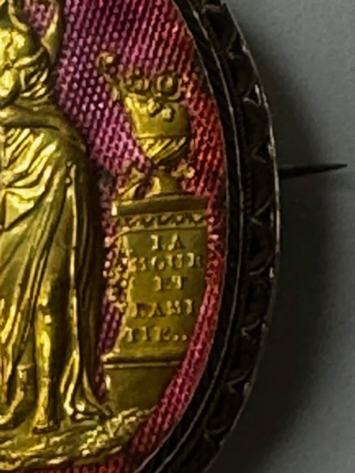 NEOCLASSICAL FRENCH 18TH CENTURY GOLD CUPID AND PSYCHE BROOCH C1760 - ADDITIONAL PHOTO 25