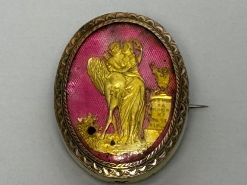NEOCLASSICAL FRENCH 18TH CENTURY GOLD CUPID AND PSYCHE BROOCH C1760 - ADDITIONAL PHOTO 29