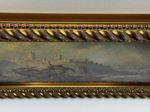 OIL PAINTING SHIPWRECKED BY CLAUDE THOMAS STANFIELD MOORE - ADDITIONAL PHOTO 5