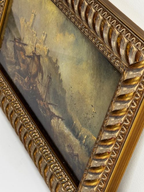 OIL PAINTING SHIPWRECKED BY CLAUDE THOMAS STANFIELD MOORE - ADDITIONAL PHOTO 18