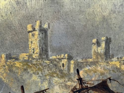 OIL PAINTING SHIPWRECKED BY CLAUDE THOMAS STANFIELD MOORE - ADDITIONAL PHOTO 24