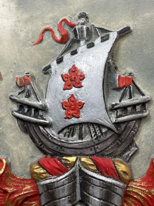 BRONZE HERALDIC PLAQUE DUNCAN ARMS OBE MINISTRY OF SUPPLY GLASGOW - ADDITIONAL PHOTO 2