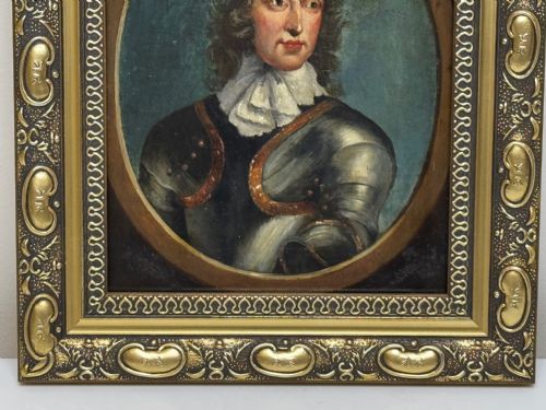 C1840 OIL PORTRAIT GENERAL JOHN LAMBERT IN ARMOUR NEW MODEL ARMY COMMANDER - ADDITIONAL PHOTO 2