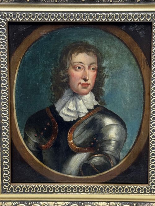 C1840 OIL PORTRAIT GENERAL JOHN LAMBERT IN ARMOUR NEW MODEL ARMY COMMANDER - ADDITIONAL PHOTO 4