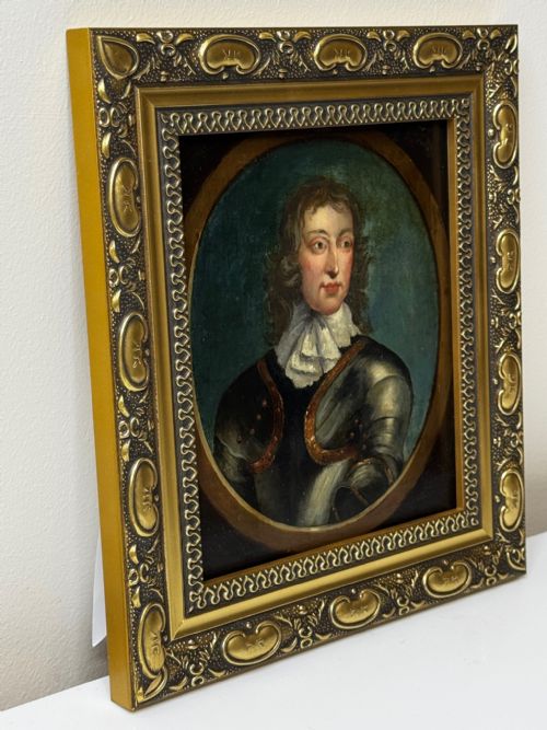 C1840 OIL PORTRAIT GENERAL JOHN LAMBERT IN ARMOUR NEW MODEL ARMY COMMANDER - ADDITIONAL PHOTO 5