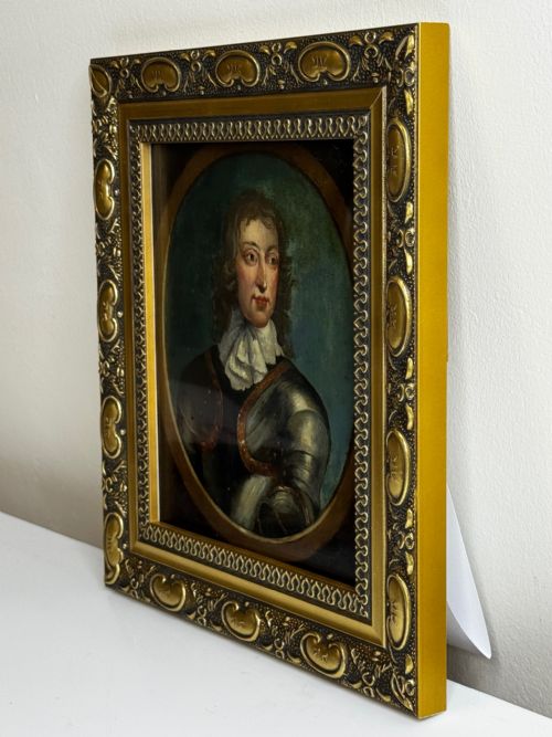 C1840 OIL PORTRAIT GENERAL JOHN LAMBERT IN ARMOUR NEW MODEL ARMY COMMANDER - ADDITIONAL PHOTO 9