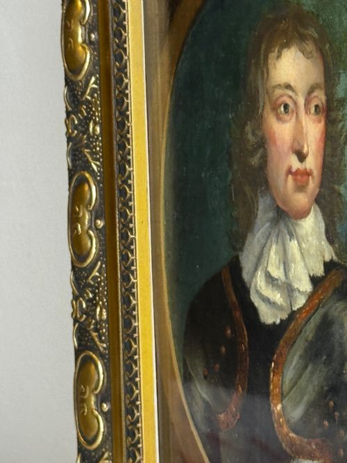 C1840 OIL PORTRAIT GENERAL JOHN LAMBERT IN ARMOUR NEW MODEL ARMY COMMANDER - ADDITIONAL PHOTO 10