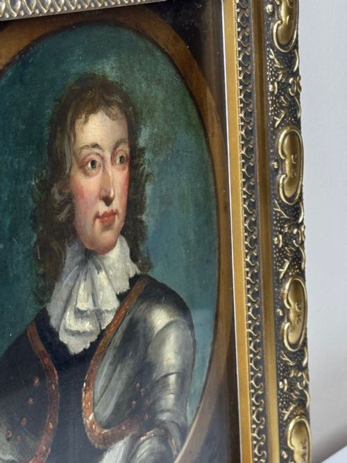 C1840 OIL PORTRAIT GENERAL JOHN LAMBERT IN ARMOUR NEW MODEL ARMY COMMANDER - ADDITIONAL PHOTO 11