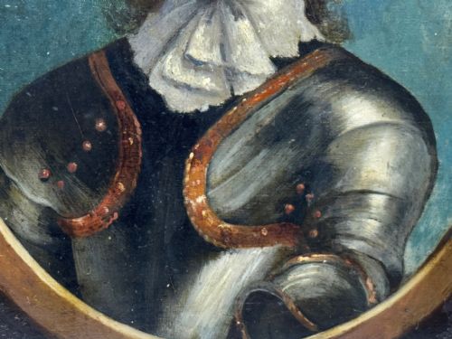 C1840 OIL PORTRAIT GENERAL JOHN LAMBERT IN ARMOUR NEW MODEL ARMY COMMANDER - ADDITIONAL PHOTO 15
