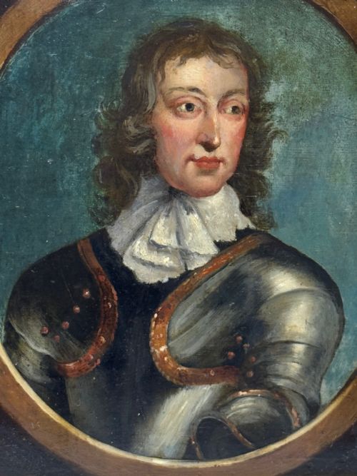C1840 OIL PORTRAIT GENERAL JOHN LAMBERT IN ARMOUR NEW MODEL ARMY COMMANDER - ADDITIONAL PHOTO 16