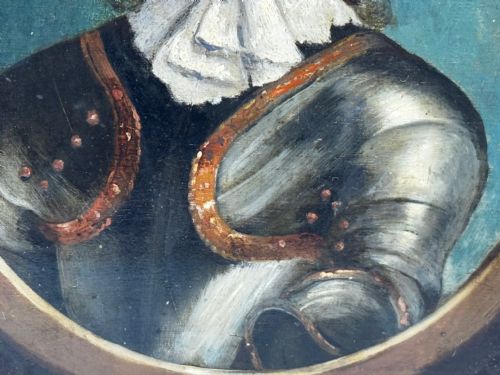 C1840 OIL PORTRAIT GENERAL JOHN LAMBERT IN ARMOUR NEW MODEL ARMY COMMANDER - ADDITIONAL PHOTO 17