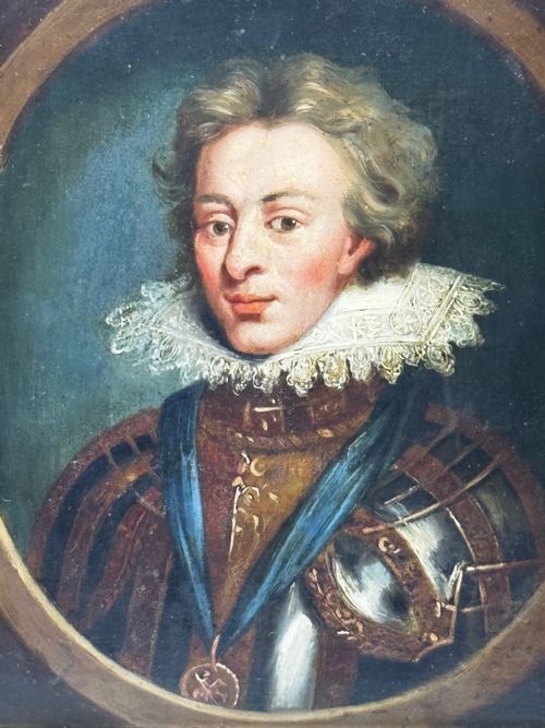 OIL PORTRAIT HENRY FREDERICK PRINCE OF WALES ORDER OF THE GARTER - ADDITIONAL PHOTO 2