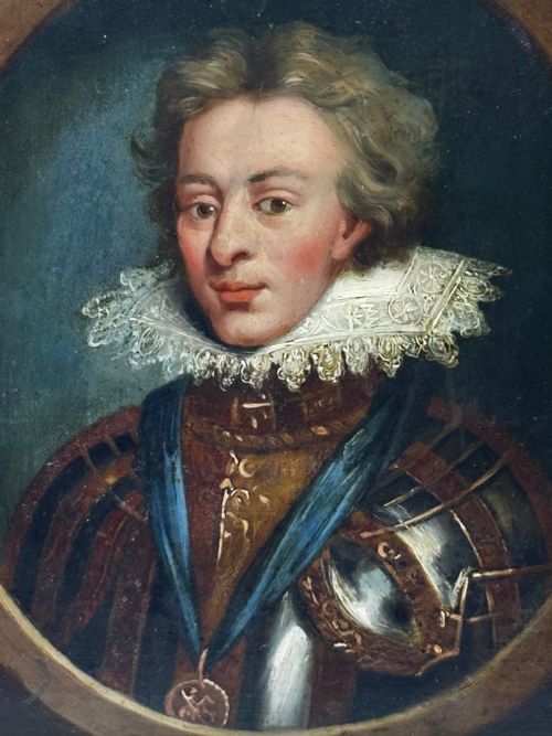 OIL PORTRAIT HENRY FREDERICK PRINCE OF WALES ORDER OF THE GARTER - ADDITIONAL PHOTO 3