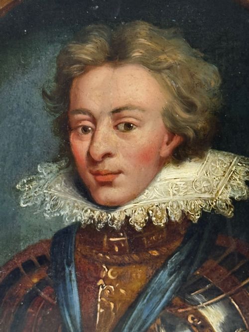 OIL PORTRAIT HENRY FREDERICK PRINCE OF WALES ORDER OF THE GARTER - ADDITIONAL PHOTO 4