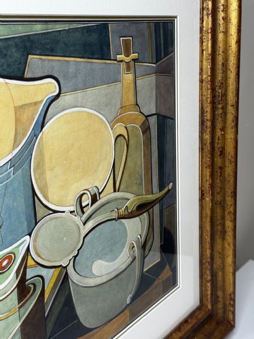 CUBISM PAINTING DOMESTIC KITCHEN GEOMETRY EDWARD CARTER PRESTON - ADDITIONAL PHOTO 11
