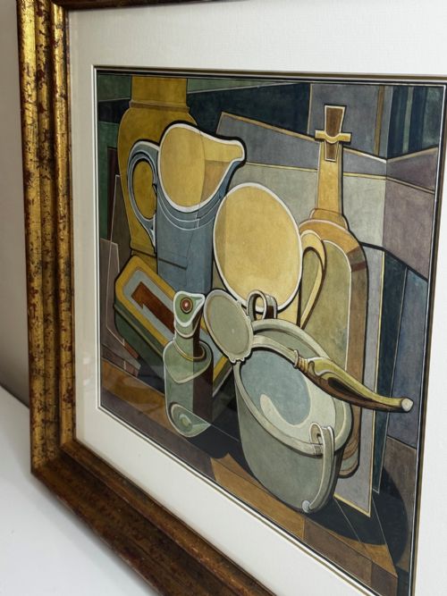 CUBISM PAINTING DOMESTIC KITCHEN GEOMETRY EDWARD CARTER PRESTON - ADDITIONAL PHOTO 15