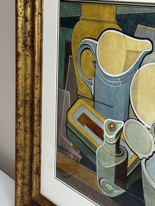 CUBISM PAINTING DOMESTIC KITCHEN GEOMETRY EDWARD CARTER PRESTON - ADDITIONAL PHOTO 16