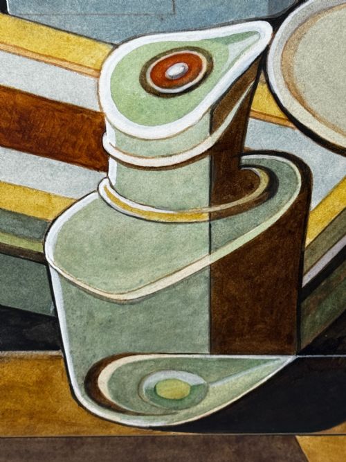 CUBISM PAINTING DOMESTIC KITCHEN GEOMETRY EDWARD CARTER PRESTON - ADDITIONAL PHOTO 23
