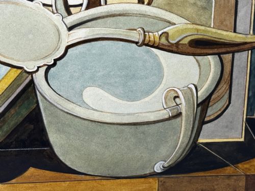 CUBISM PAINTING DOMESTIC KITCHEN GEOMETRY EDWARD CARTER PRESTON - ADDITIONAL PHOTO 25