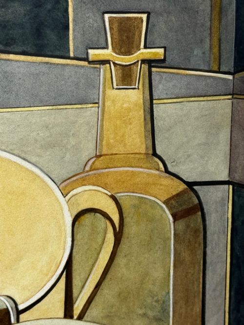 CUBISM PAINTING DOMESTIC KITCHEN GEOMETRY EDWARD CARTER PRESTON - ADDITIONAL PHOTO 29