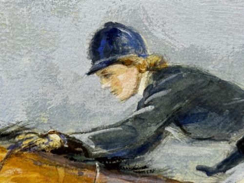 PAINTING PAT SMYTHE AND FINALITY WINNER LEADING SHOWJUMPER OF THE YEAR C1949 - ADDITIONAL PHOTO 9