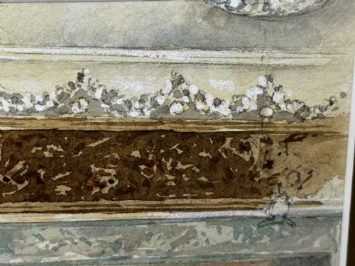 PAINTING THE CHIMNEYPIECE LONG GALLERY WESTWOOD HOUSE C1891 - ADDITIONAL PHOTO 18