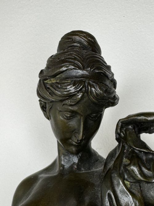 FRENCH BRONZE ALLEGORY OF PURITY AND GRACE LA SOURCE C1900 - ADDITIONAL PHOTO 1