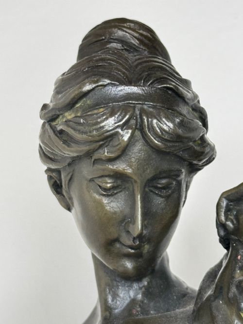 FRENCH BRONZE ALLEGORY OF PURITY AND GRACE LA SOURCE C1900 - ADDITIONAL PHOTO 2