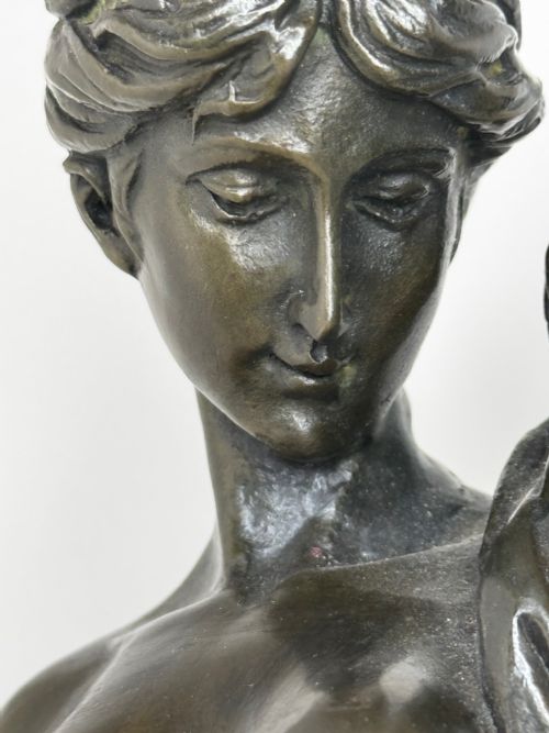 FRENCH BRONZE ALLEGORY OF PURITY AND GRACE LA SOURCE C1900 - ADDITIONAL PHOTO 3