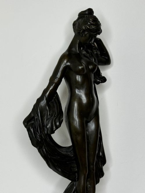 FRENCH BRONZE ALLEGORY OF PURITY AND GRACE LA SOURCE C1900 - ADDITIONAL PHOTO 5