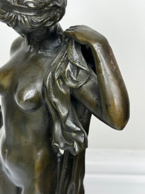 FRENCH BRONZE ALLEGORY OF PURITY AND GRACE LA SOURCE C1900 - ADDITIONAL PHOTO 10