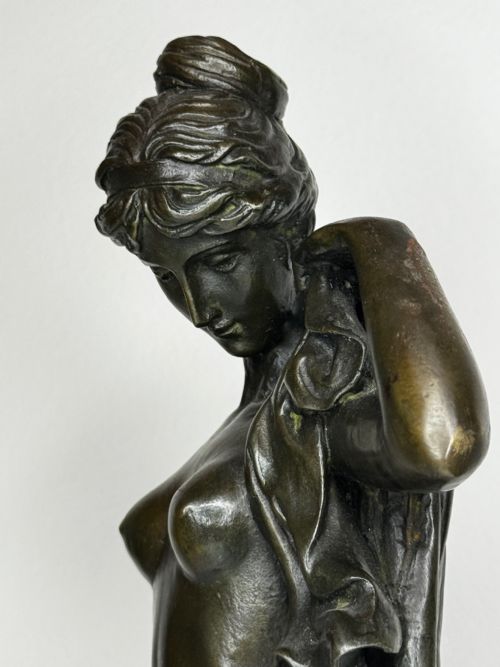 FRENCH BRONZE ALLEGORY OF PURITY AND GRACE LA SOURCE C1900 - ADDITIONAL PHOTO 11