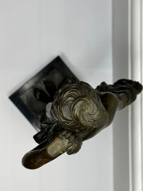 FRENCH BRONZE ALLEGORY OF PURITY AND GRACE LA SOURCE C1900 - ADDITIONAL PHOTO 12