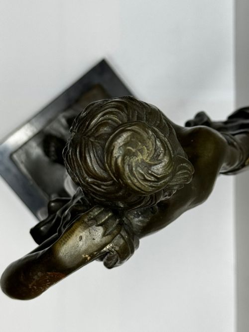 FRENCH BRONZE ALLEGORY OF PURITY AND GRACE LA SOURCE C1900 - ADDITIONAL PHOTO 13