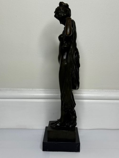 FRENCH BRONZE ALLEGORY OF PURITY AND GRACE LA SOURCE C1900 - ADDITIONAL PHOTO 16