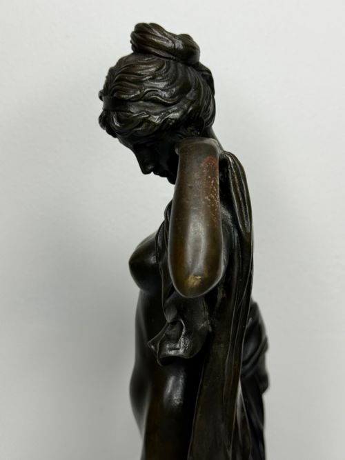 FRENCH BRONZE ALLEGORY OF PURITY AND GRACE LA SOURCE C1900 - ADDITIONAL PHOTO 17