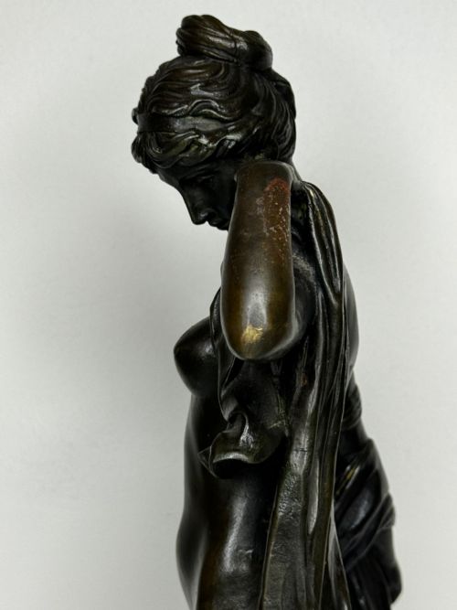 FRENCH BRONZE ALLEGORY OF PURITY AND GRACE LA SOURCE C1900 - ADDITIONAL PHOTO 19