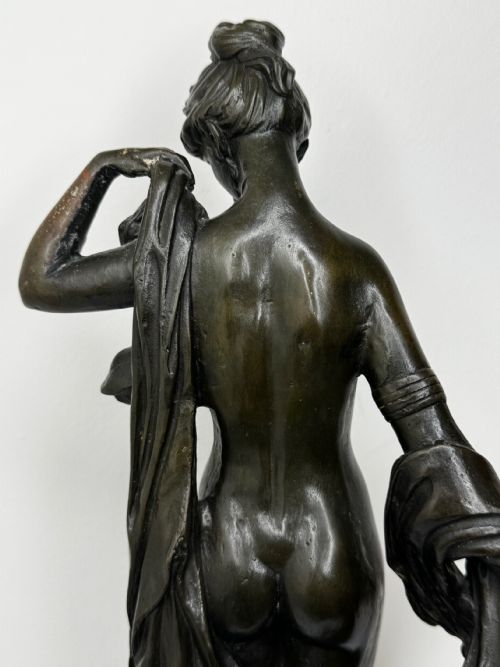FRENCH BRONZE ALLEGORY OF PURITY AND GRACE LA SOURCE C1900 - ADDITIONAL PHOTO 28