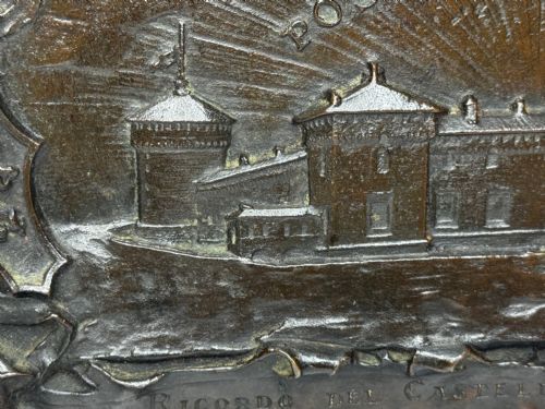 MILAN C1891 BRONZE RELIEF OF CASTELLO SFORZESCO WITH SFORZAVISCONTI ARMS - ADDITIONAL PHOTO 20