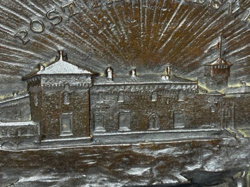 MILAN C1891 BRONZE RELIEF OF CASTELLO SFORZESCO WITH SFORZAVISCONTI ARMS - ADDITIONAL PHOTO 21