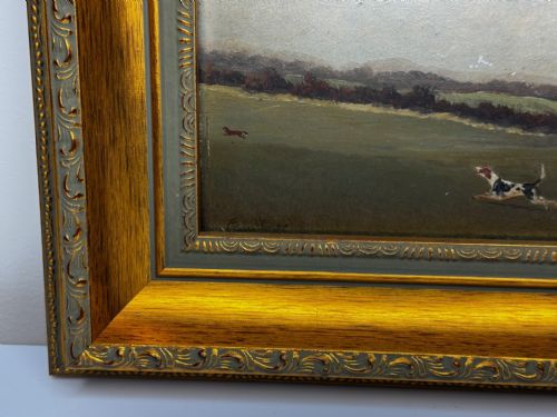 19TH CENTURY PAINTING VIEW HALLOO THE BERKELEY HUNT C1880 - ADDITIONAL PHOTO 6