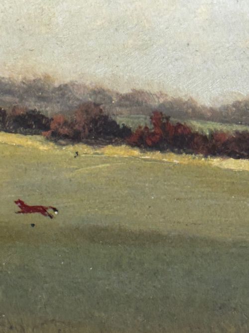 19TH CENTURY PAINTING VIEW HALLOO THE BERKELEY HUNT C1880 - ADDITIONAL PHOTO 8