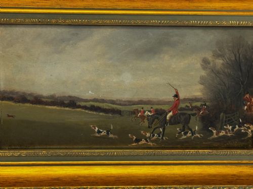 19TH CENTURY PAINTING VIEW HALLOO THE BERKELEY HUNT C1880 - ADDITIONAL PHOTO 11