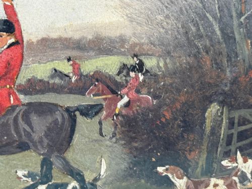 19TH CENTURY PAINTING VIEW HALLOO THE BERKELEY HUNT C1880 - ADDITIONAL PHOTO 18