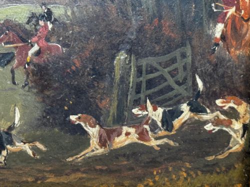 19TH CENTURY PAINTING VIEW HALLOO THE BERKELEY HUNT C1880 - ADDITIONAL PHOTO 19