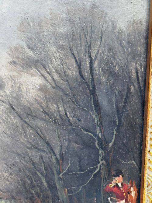 19TH CENTURY PAINTING VIEW HALLOO THE BERKELEY HUNT C1880 - ADDITIONAL PHOTO 21