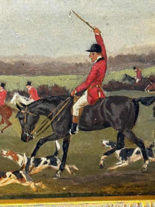 19TH CENTURY PAINTING VIEW HALLOO THE BERKELEY HUNT C1880 - ADDITIONAL PHOTO 26